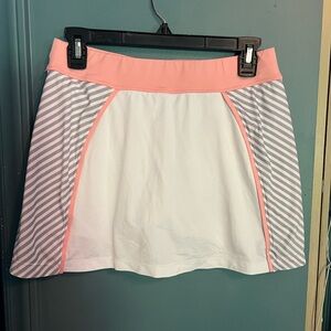 Sofibella Pink and White Athletic Skirt
